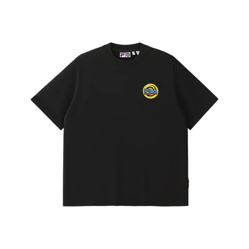 FILA FUSION x ROUND TWO SS25 T Shirt Unisex Jet Black BK-0