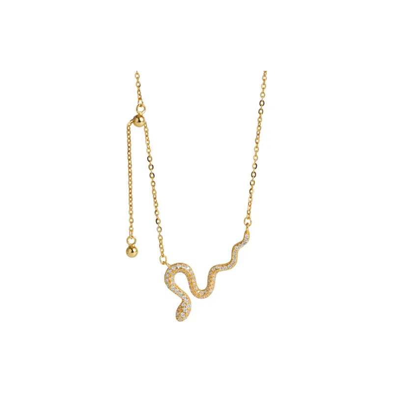 Long Fu S925 Silver Necklaces Women's-0