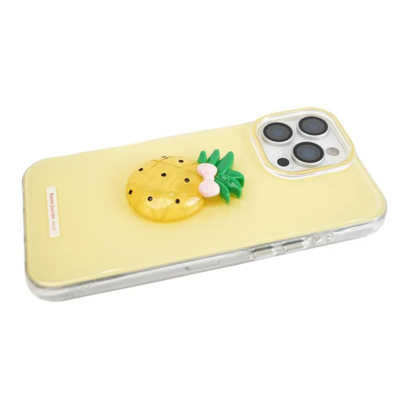Sopi Acrylic Material Double Layer 3D Effect Fruit Phone Cases Compatible With IPhone 16/15 Pro Max/Apple 13/14 Pro/Max-13
