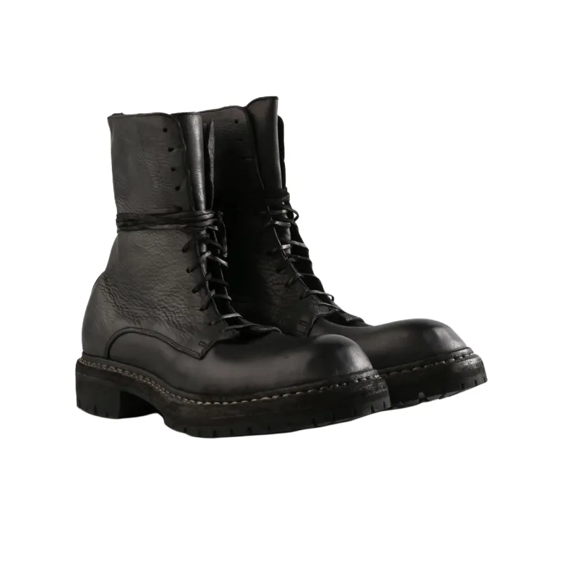 GUIDI Big Daddy Ankle Boots Men's Black-2