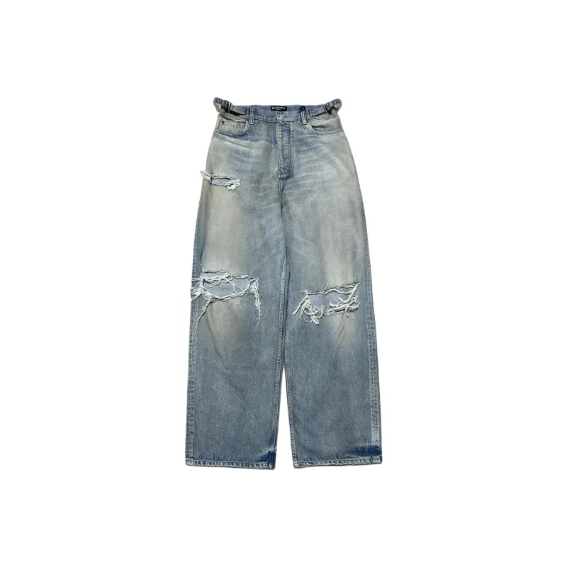 Balenciaga FW23 Jeans Loose Fit Style Men's Blue-0