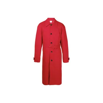 Bottega Veneta Trench Coats Men Red