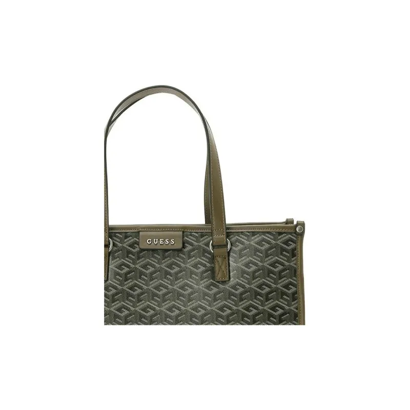 GUESS Polyurethane Tote Bag Shopping Bag Handbag Medium Size Men's Light Green-1