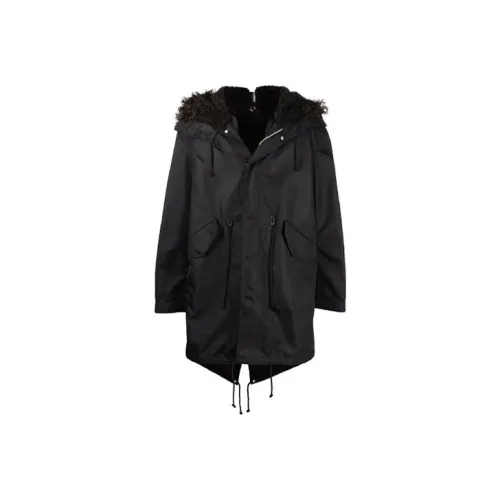Bottega Veneta Nylon Parka With Removable Lamb Fur Inner Waistcoat