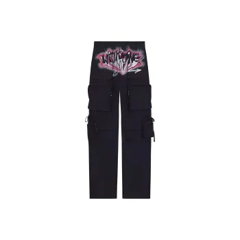 WE11DONE Cargo Pants Men Black