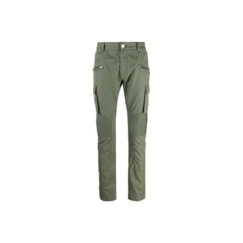 BALMAIN Slim Cut Ridged Cargo Jeans