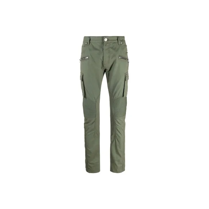 BALMAIN Slim Cut Ridged Cargo Jeans-0