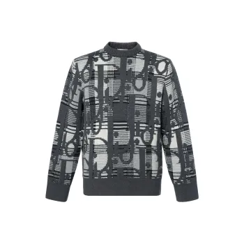 DIOR Quarterly New Products Sweaters Men Gray