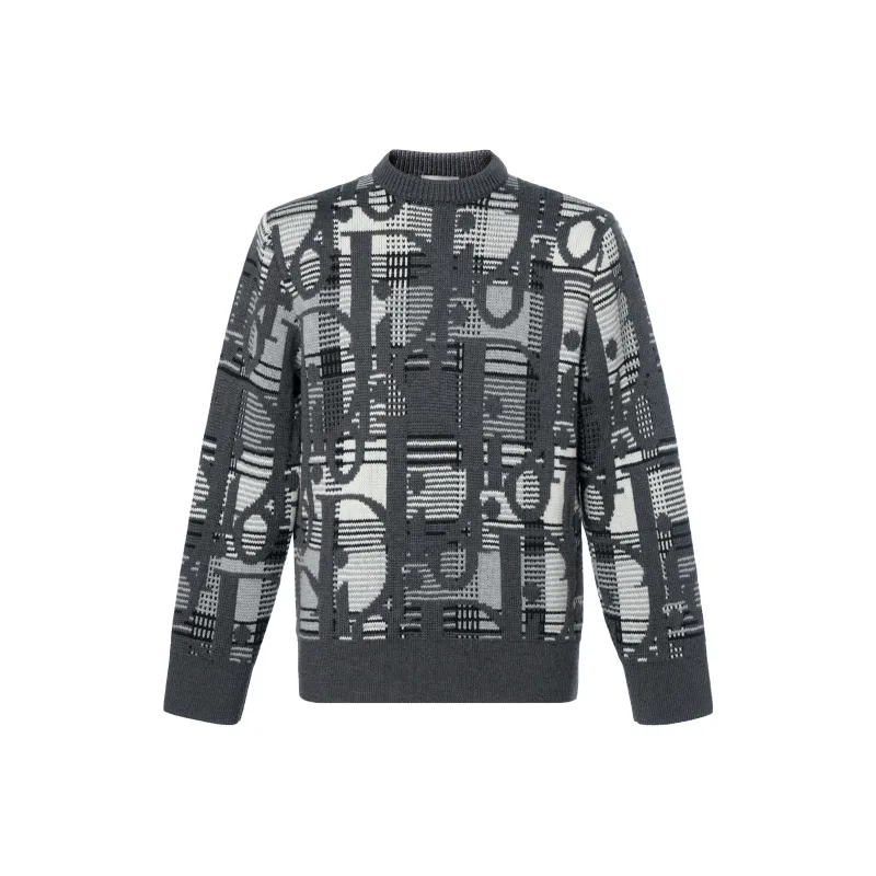DIOR Quarterly New Products Sweaters Men Gray-0