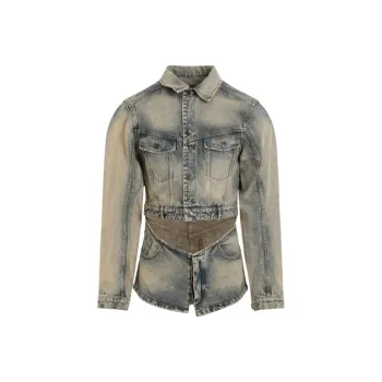 EGONLAB. Cut out Detail Denim Jacket