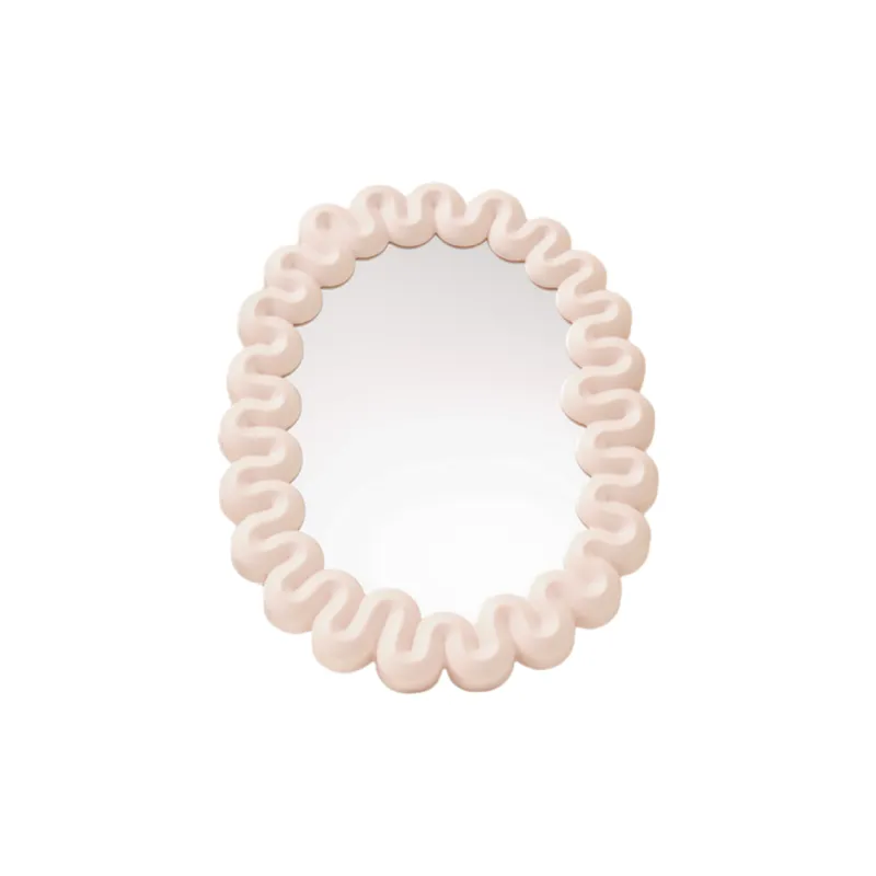 Gentle Welcome Plastic Cream Style Portable Foldable Single Side Make Up Mirrors-10