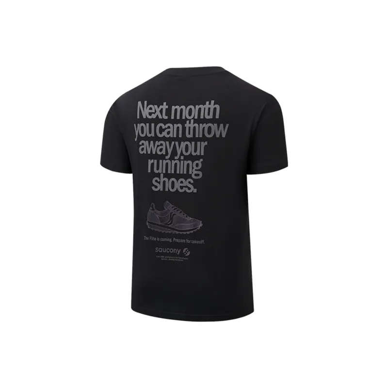 Saucony T Shirts Unisex Black-1