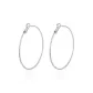 [925 Sterling Silver Needle]Diameter Approx. 6cm Large Circle Hoop Earrings