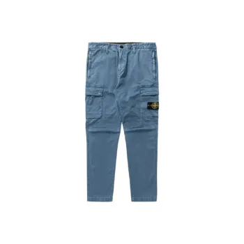 STONE ISLAND Cargo Pants Men's Blue