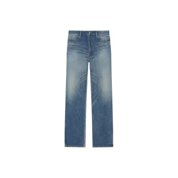 Givenchy Logo Plaque Straight-Leg Jeans