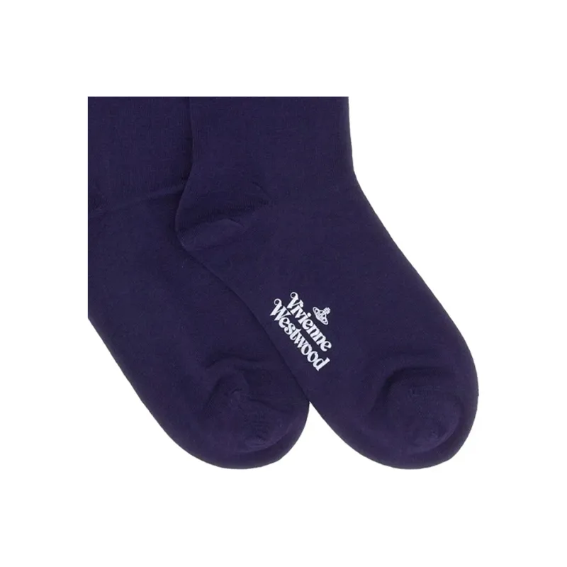 Vivienne Westwood Logo Embroidered Knitted Socks-3