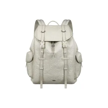DIOR Hit The Road Grained Calfskin Backpack Women's Beige