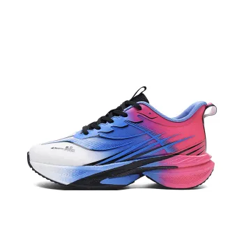 MUSNODO Running Shoes Men Low Top White Rose Red/Neon Green/Sapphire Blue