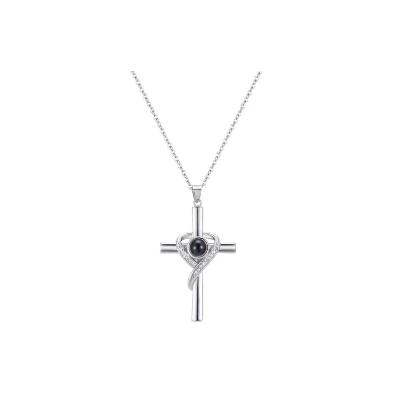 ZWU Silver Plated Copper Necklaces Women's-0