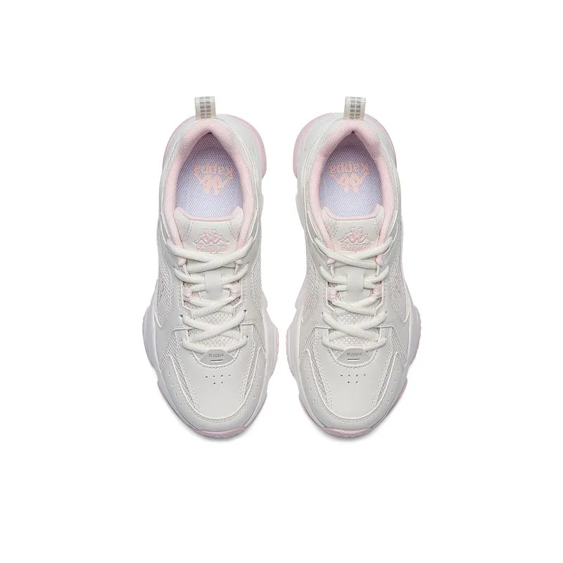 Kappa Anti Slip Wear Resistant Low Top Running Shoes Women's Beach White Pearl Pink-3