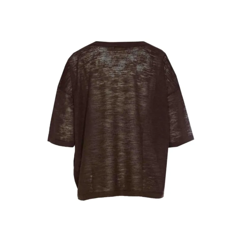 ROBERTO COLLINA Mélange effect Knitted Top-1