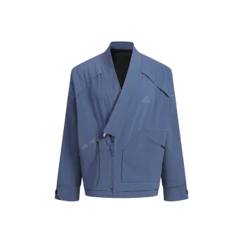 Adidas Sportswear Fleece Jacket Jackets Coats Men's Gray Blue