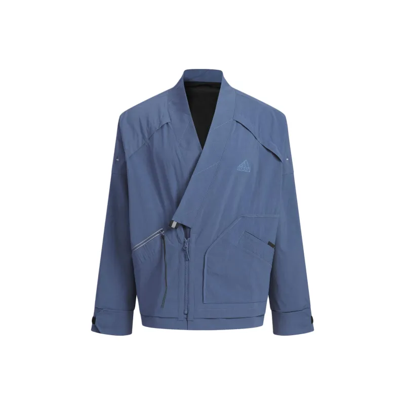 Adidas Sportswear Fleece Jacket Jackets Coats Men's Gray Blue-0
