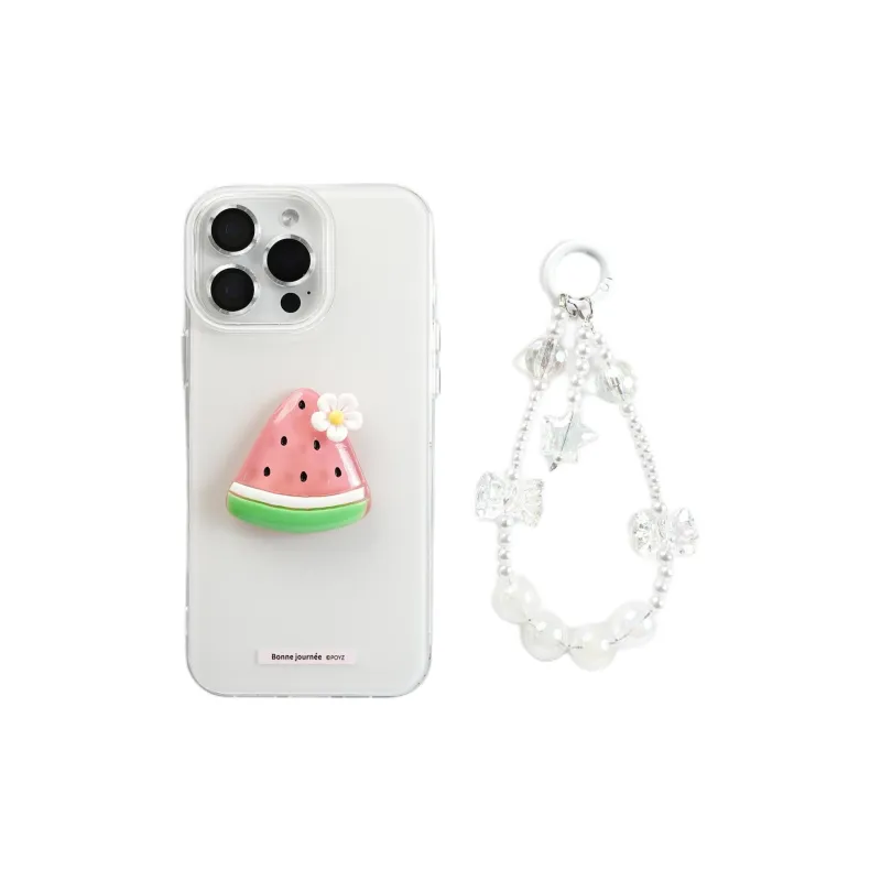 Sopi Acrylic Material Double Layer 3D Effect Fruit Phone Cases Compatible With IPhone 16/15 Pro Max/Apple 13/14 Pro/Max-4