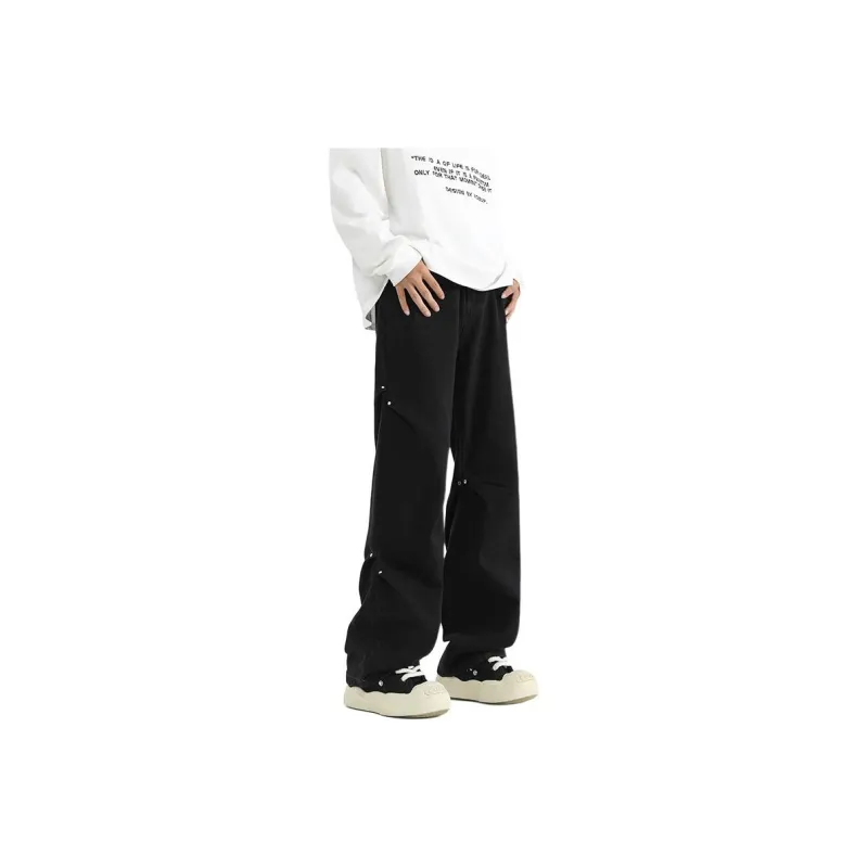 MIIOW Trend Party Series Jeans Unisex Mist Gray-5