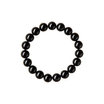 Stone On The Line Natural Obsidian Bracelets Unisex