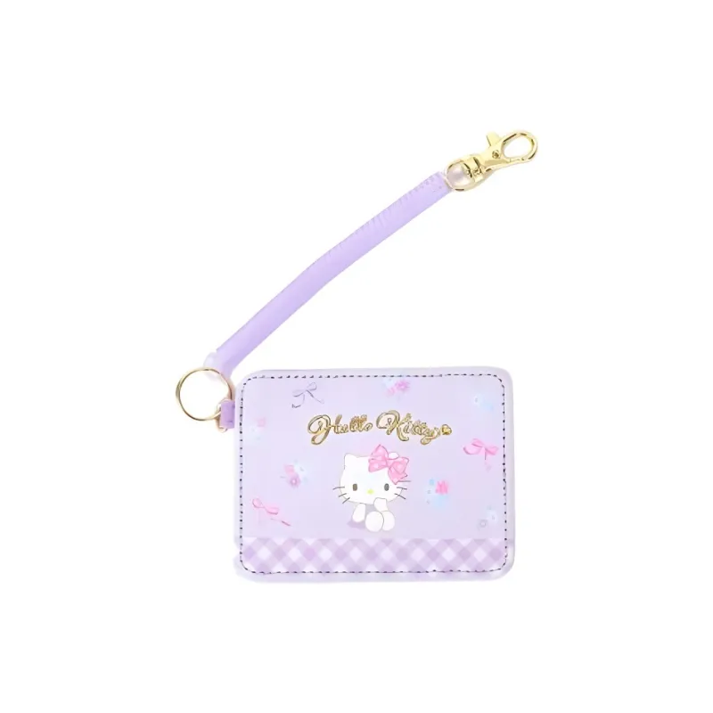 Sanrio PU Patch PVC Document Wallet Card Holders Regular Women's Light Purple-3