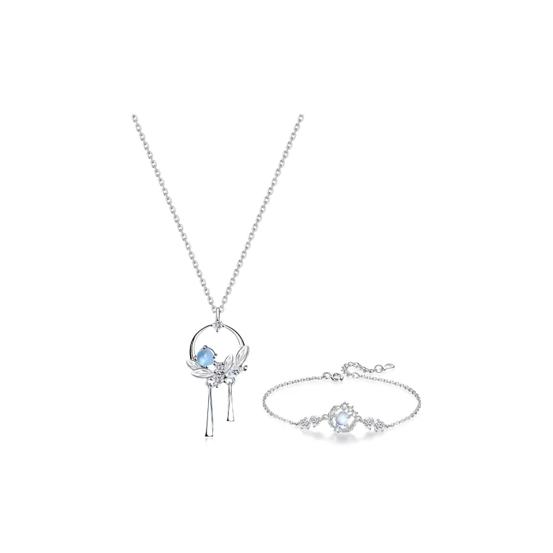 GUDS GAVE Zircon Necklaces Women's-4