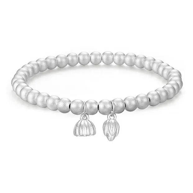 CHINA GOLD S999 Fine Silver Pure Silver Bracelets Women's-0