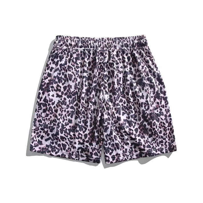 SIL VITIN Casual Shorts Unisex Leopard Print-1