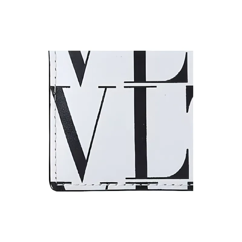 Valentino Leather Card Holder Men's White-2