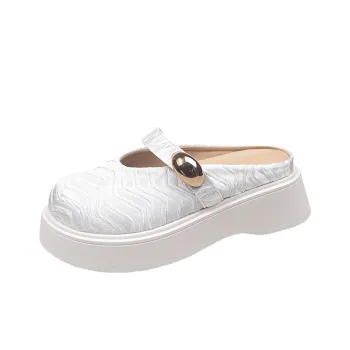Puppytown Rubber Sole Slip Resistant Abrasion Resistant Closed Toe Slippers Women's