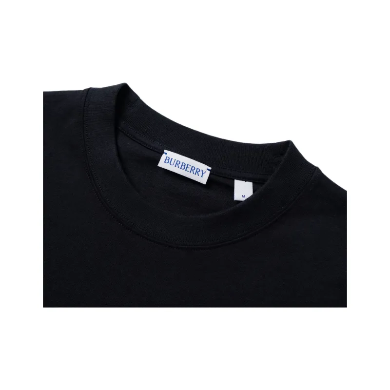 Burberry Logo Embroidered Crewneck T Shirt-10