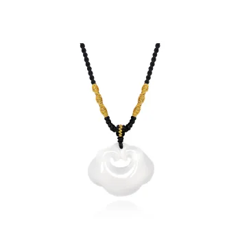 Love Jewelry Natural Chalcedony Jade Necklaces Unisex