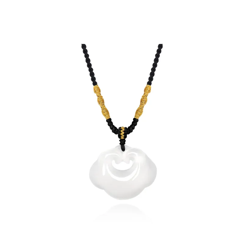 Love Jewelry Natural Chalcedony Jade Necklaces Unisex-0