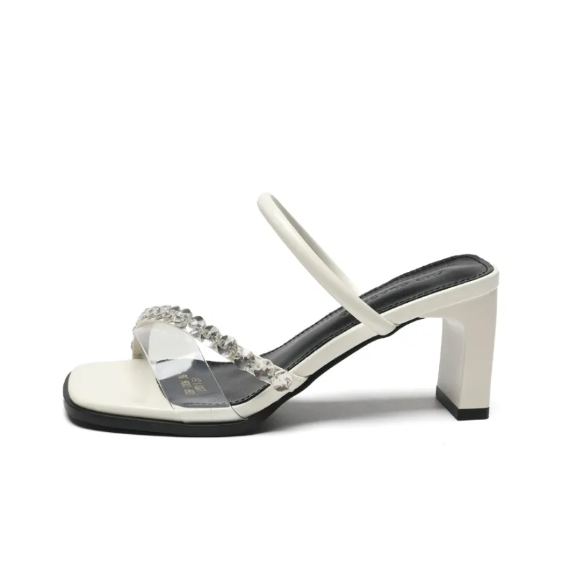ZHR Rhinestone Slip Resistant Slide Slippers Women's-0