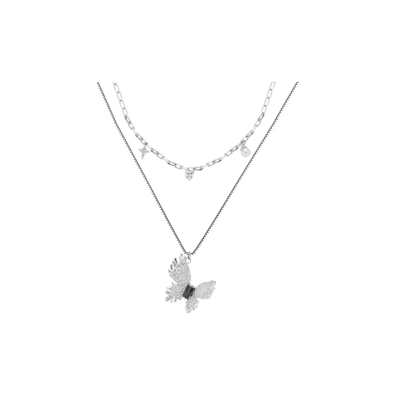 KING OF BLING Alloy, Zircon, Faux Pearl Necklaces Women's-0