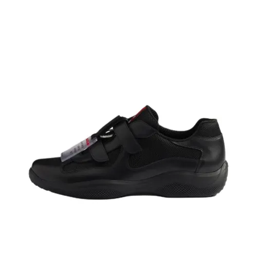 PRADA America's Cup Low Top Casual Shoes 3.5cm Men's Black