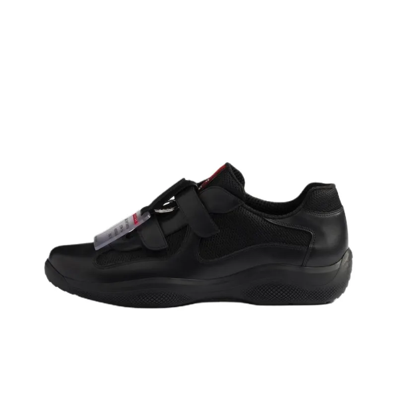 PRADA America's Cup Low Top Casual Shoes 3.5cm Men's Black-0