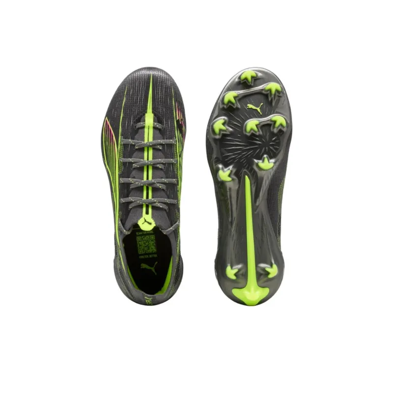 PUMA ULTRA 5 ULTIMATE Anti Slip Wear Resistant Soccer Shoes Women's Black Green-3