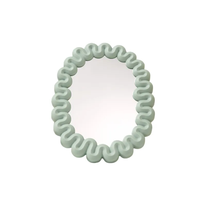 Gentle Welcome Plastic Cream Style Portable Foldable Single Side Make Up Mirrors-12