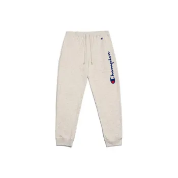 Champion Straight Sports Pants Japan Version Unisex Oatmeal White