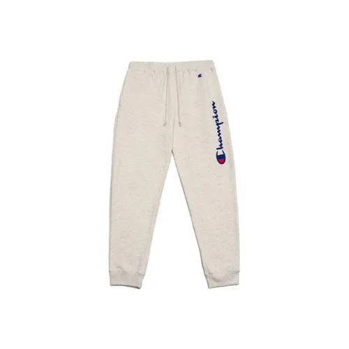 Champion Straight Sports Pants Japan Version Unisex Oatmeal White