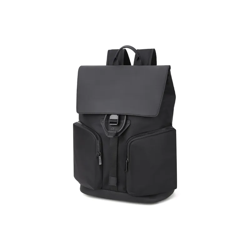 PIERRE CARDIN Synthetic Leather Backpack Tubas Men's Black-2