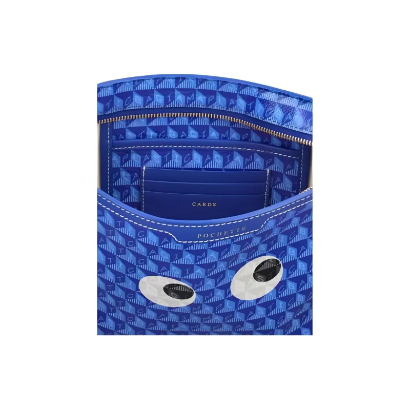 Anya Hindmarch Fabric Clutch Unisex Blue-3