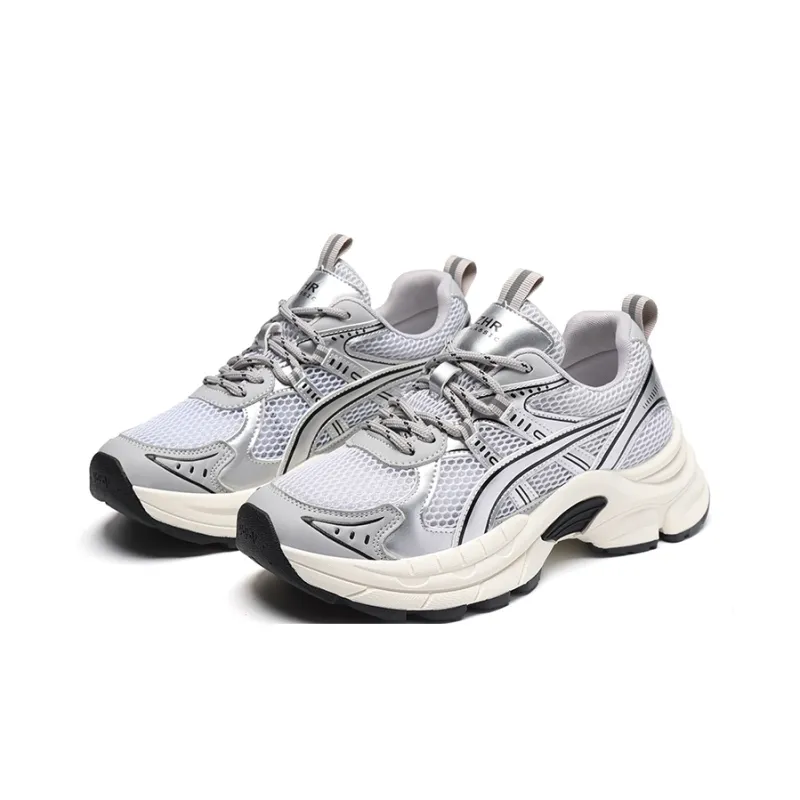 ZHR Eye Of Demon Wear resistant And Lightweight Low Top Chunky Sneakers Women's Silver-1